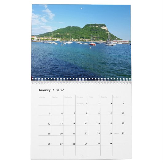 Lake Garda 2026 Calendar Kalender (Jan 2026)