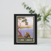"Lake Garda" Italiaans reisbureau Briefkaart (Staand voorkant)