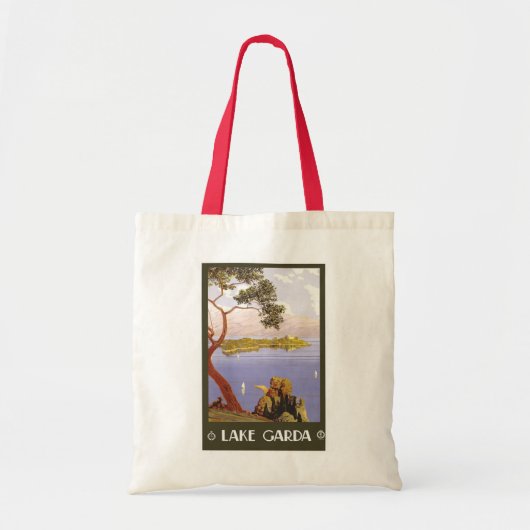 "Lake Garda" Italiaans reisbureau Tote Bag (Voorkant)