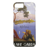 Lake Garda Italië, aangepaste monogram Case-Mate iPhone Case (Achterkant)