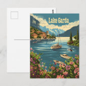 Lake Garda Italië Briefkaart (Voorkant / Achterkant)