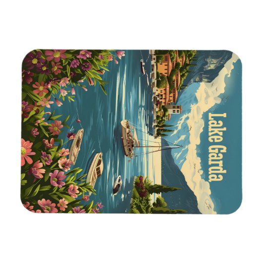 Lake Garda Italië Magneet (Horizontaal)