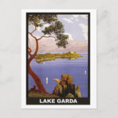 Lake Garda, Italië, oud briefkaart (Voorkant)
