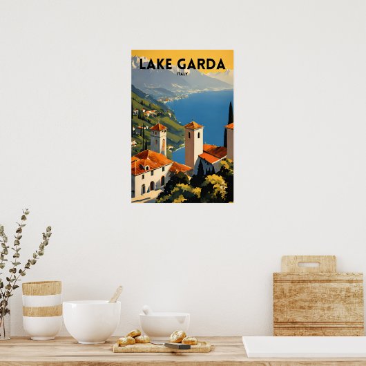 Lake Garda Italië Poster (Keuken)