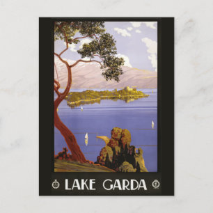 Lake Garda, Italië Vintage Travel Briefkaart