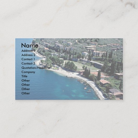 Lake Garda, Italië Visitekaartje (Voorkant)