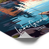 Lake Garda Italy Vintage Travel Poster (Hoek)