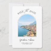Lake Garda Italy Wedding Save the Date Kaart (Voorkant)