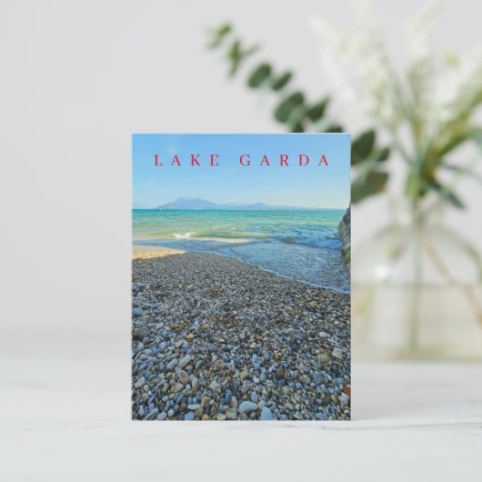 Lake Garda kustlijn uitzicht briefkaart (Staand voorkant)