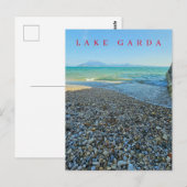 Lake Garda kustlijn uitzicht briefkaart (Voorkant / Achterkant)