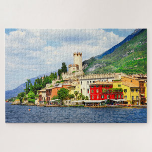 Lake Garda Malcesine Village Italy Travel Legpuzzel