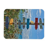 Lake Garda routebeschrijving teken uitzicht koelka Magneet (Horizontaal)