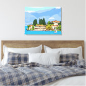 Lake Garda San Vigilio zicht canvasprint Canvas Afdruk (Insitu (Slaapkamer))