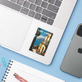 Lake Garda Sticker (Laptop met iPhone)