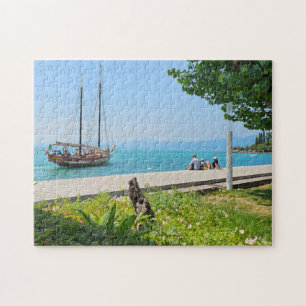 Lake Garda zeilboot uitzicht puzzel