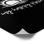 Lake Gaston My Happy Place Boating Fishing Camping Poster (Hoek)