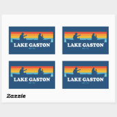 Lake Gaston North Carolina Virginia Canoe Rechthoekige Sticker (Vel)