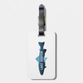 Lake Gaston North Carolina Virginia Fish Bagagelabel (Achterkant verticaal)