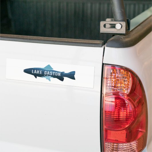 Lake Gaston North Carolina Virginia Fish Bumpersticker (Op Truck)