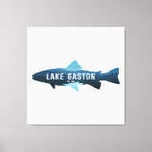 Lake Gaston North Carolina Virginia Fish Canvas Afdruk (Voorkant)