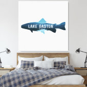 Lake Gaston North Carolina Virginia Fish Canvas Afdruk (Insitu (Slaapkamer))