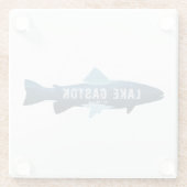 Lake Gaston North Carolina Virginia Fish Glazen Onderzetter (Achterkant)