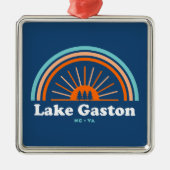 Lake Gaston North Carolina Virginia Regenboog Metalen Ornament (Voorkant)