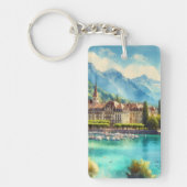 Lake Geneva gepersonaliseerde Sleutelhanger (Voorkant)