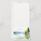Lake Geneva Switzerland Landscape Wedding Menu  Kaart (Achterkant)