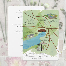 Lake Geneva Trouwweekend Kaart Details