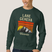 Lake Geneva Wisconsin Retro City State USA  Trui (Voorkant)