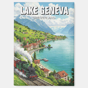 Lake Geneva Zwitserland Reizen Magneet