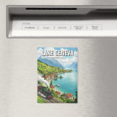 Lake Geneva Zwitserland Reizen Magneet (Insitu (Vaatwasser))