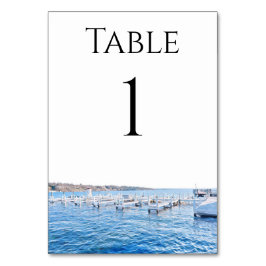 Lake Genève Wisconsin Table Numbers Kaart