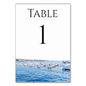 Lake Genève Wisconsin Table Numbers Kaart (Achterkant)