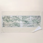 Lake George Beach Handdoek – Stoddard Map Editie (Voorkant)