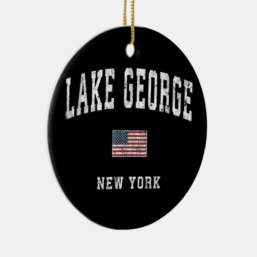 Lake george Ceramic Ornament (Rechts)