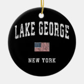 Lake george Ceramic Ornament (Voorkant)