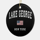 Lake george Ceramic Ornament (Links)