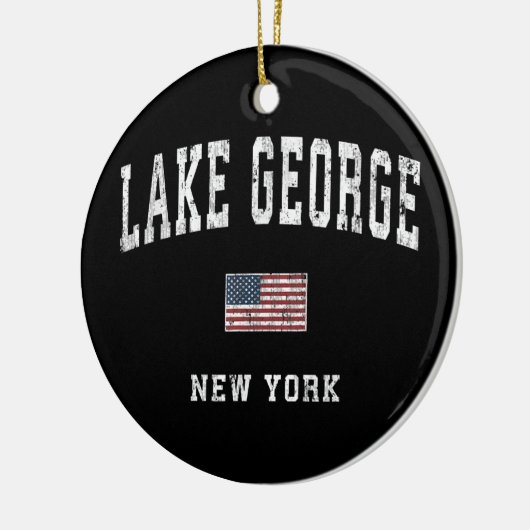 Lake george Ceramic Ornament (Links)