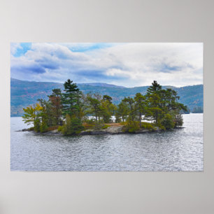 Lake George-eiland, New York Poster