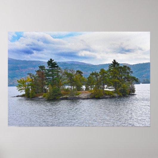 Lake George-eiland, New York Poster (Voorkant)