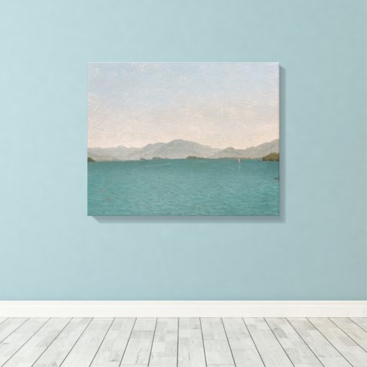 Lake George, Free Study Canvas Afdruk (Insitu (Houten vloer))