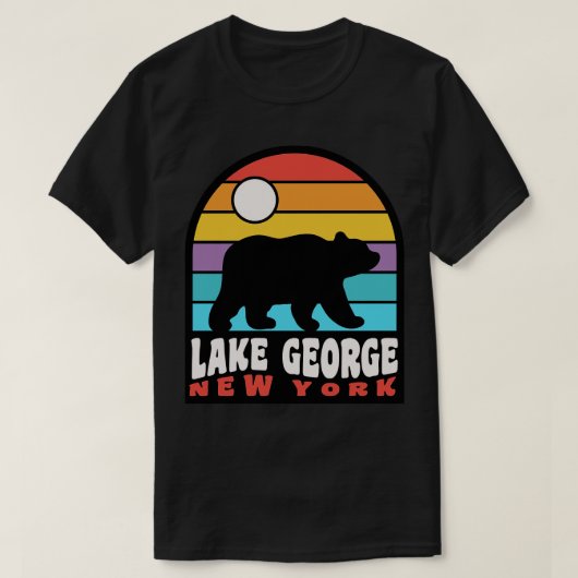 Lake George New York Adirondack Mountains Beer Bad T-shirt (Design voorkant)