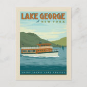 Lake George, New York |  boot Briefkaart (Voorkant)