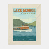 Lake George, New York |  boot Fleece Deken (Voorkant)