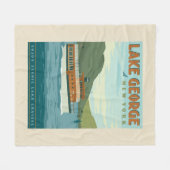 Lake George, New York |  boot Fleece Deken (Voorkant (Horizontaal))