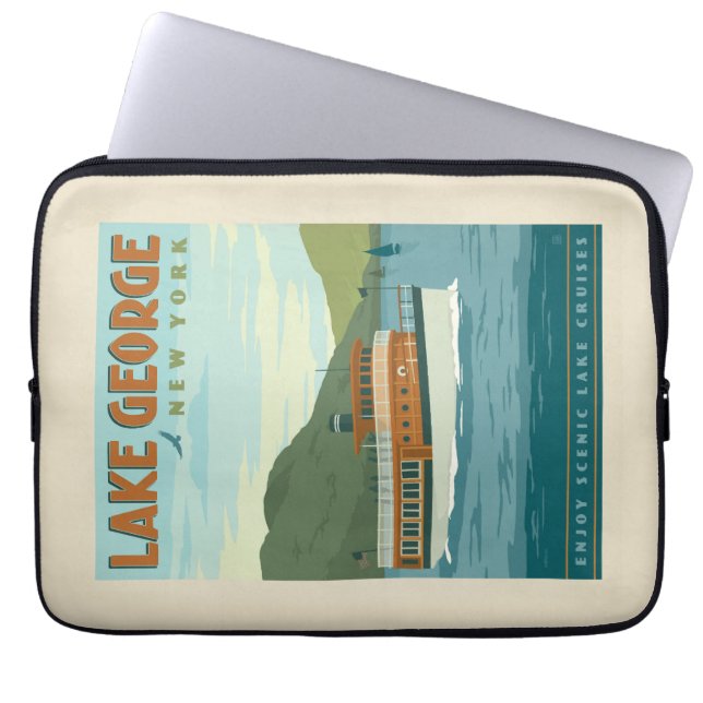 Lake George, New York |  boot Laptop Sleeve (Voorkant)
