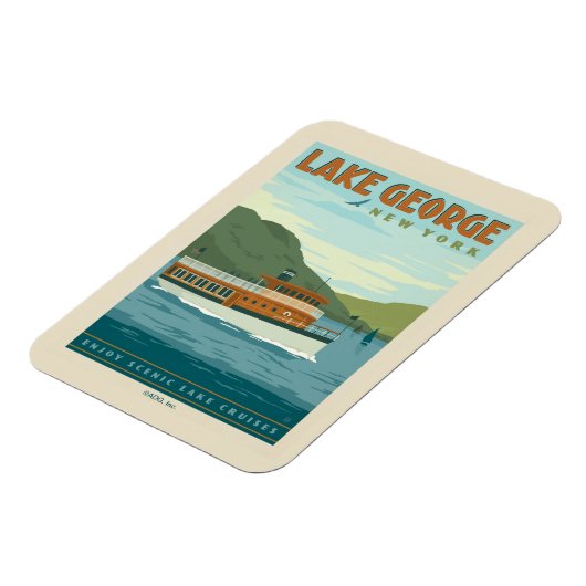 Lake George, New York |  boot Magneet (Linkerzijde)