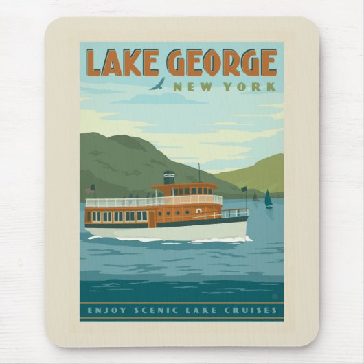 Lake George, New York |  boot Muismat (Voorkant)